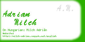 adrian milch business card
